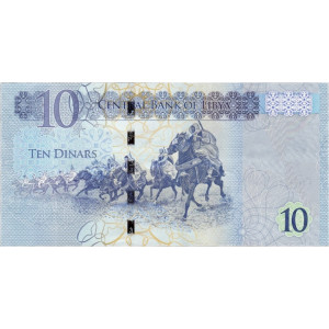 Банкнота 10 динар (Ливия, 2015 года). Арт БИ-615